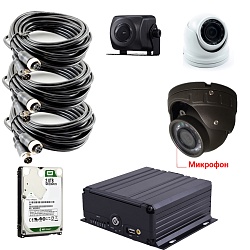 Комплект видеонаблюдения для автобуса малого класса ПП РФ № 969