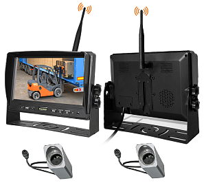 Беспроводной комплект 9" с лазером на вилы для погрузчиков и штабелеров HD (720p) SD карта до 256Гб