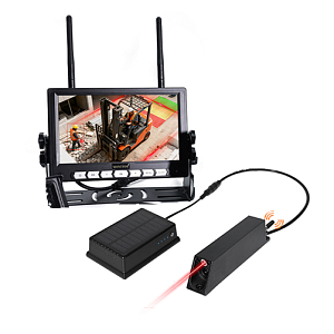 Беспроводной комплект 9" с лазером на вилы для погрузчиков и штабелеров HD (720p) SD карта до 256Гб