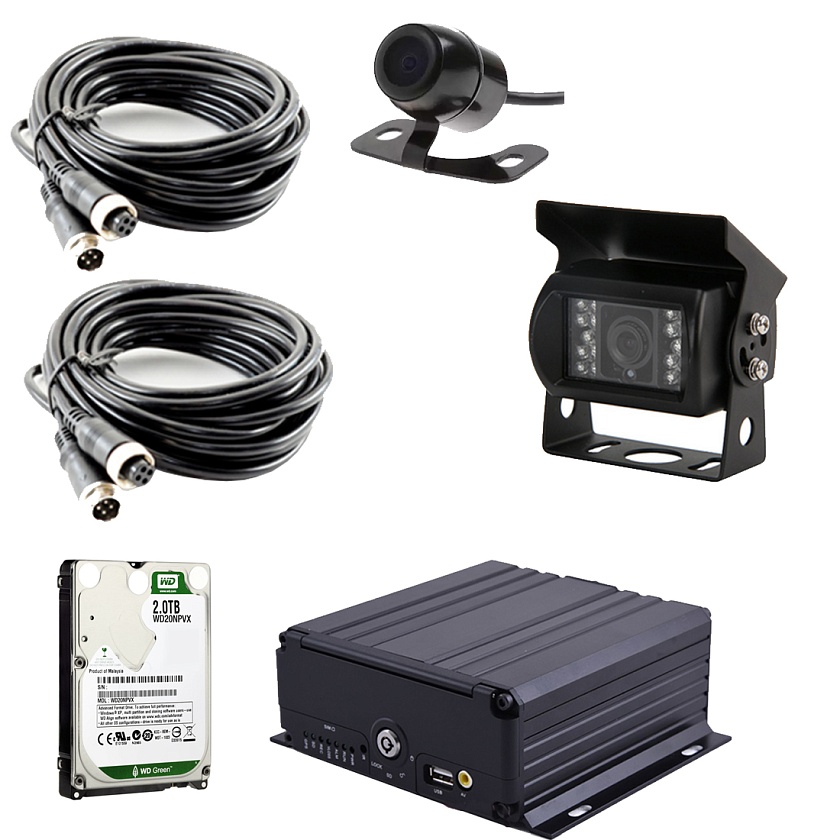 Комплект видеонаблюдения для техники коммунальных служб
