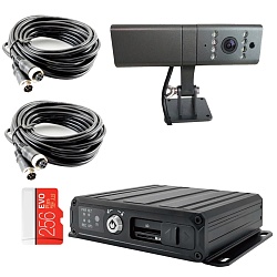 Комплект видеонаблюдения для такси, служебного транспорта и ЧОП (ГБР)