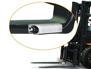 Беспроводной комплект 9" с лазером на вилы для погрузчиков и штабелеров HD (720p) SD карта до 256Гб