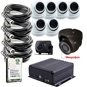 Комплект видеонаблюдения для автобуса большого класса ПП РФ № 969