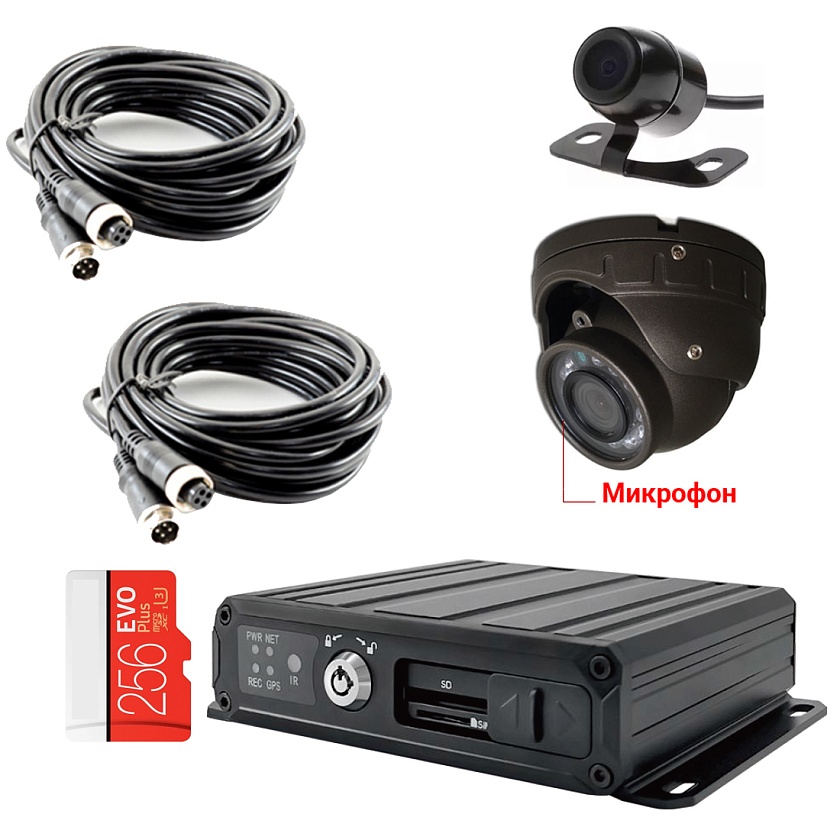 Комплект видеонаблюдения для автомобиля службы инкассации