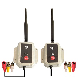 Беспроводной передатчик видео сигнала ВизорМОНИТОР 2.4G для камер 1080P/720Р AHD, TVI, CVI (Тюльпан)